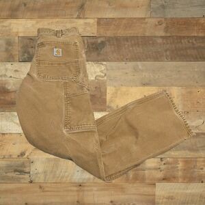 Carhartt Rugged Flex Double Knee Utility Work Pants Relaxed Fit 32 X 32 Khaki